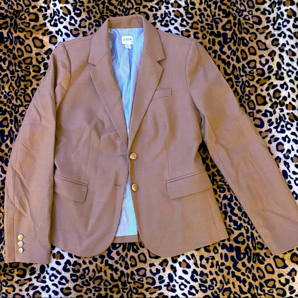 J.Crew- Tan, blazer, Size 4